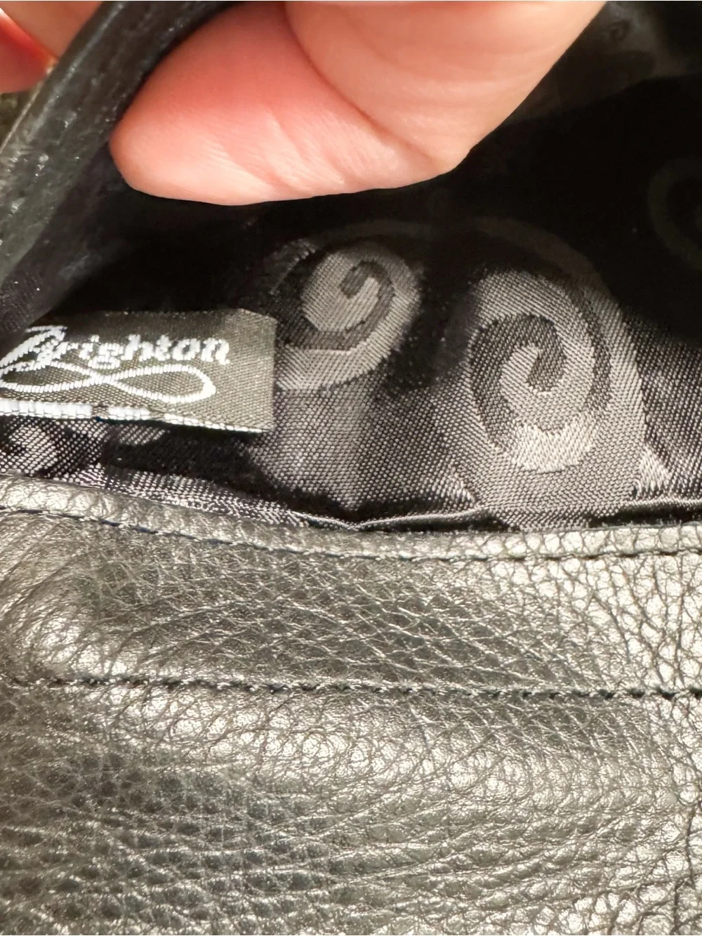 Brighton black leather